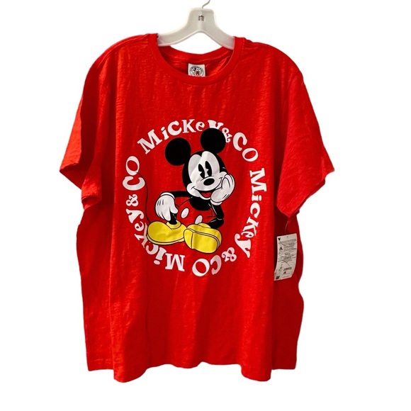 Boys Disney Red Mickey Mouse T-Shirt - NWT - Picture 1 of 6